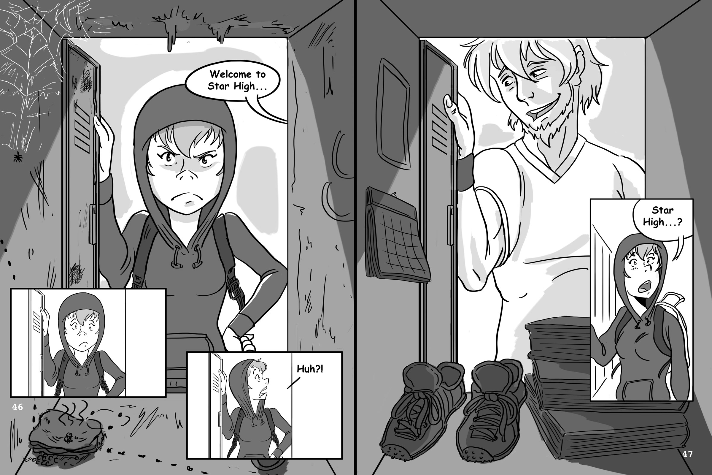 Hockey, Love, & GUTS! – Chapter 4 – Page 46-47